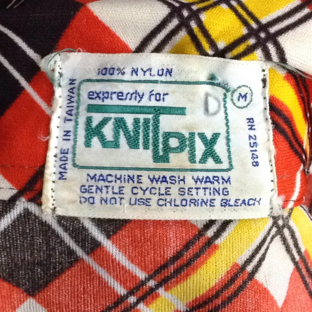 $FIRM 970 Orange brown Plaid Button Down Shirt M - Picture 8 of 8